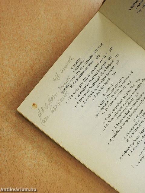 Népi mozgalom és forradalmi kormány Franciaországban