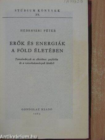 Erők és energiák a Föld életében