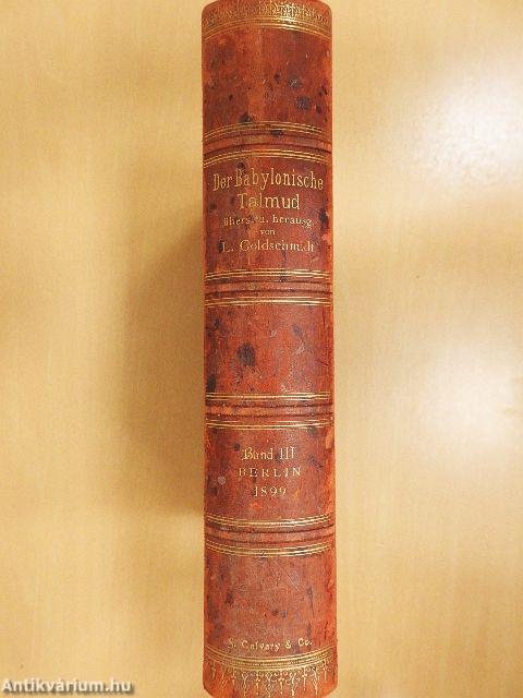 Der Babylonische Talmud III.