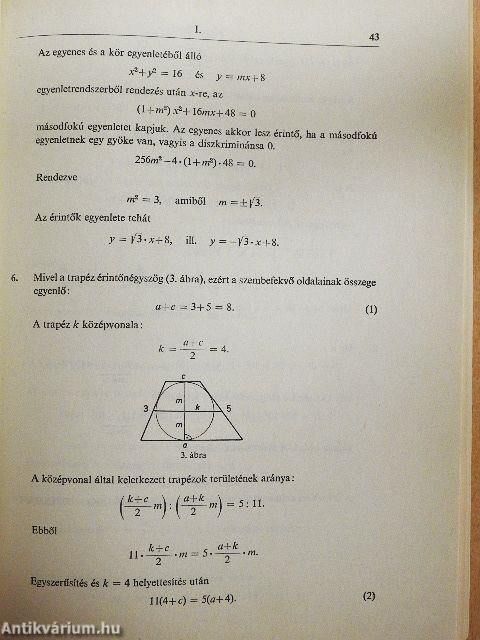 33 matematikai feladatsorozat felvételizőknek