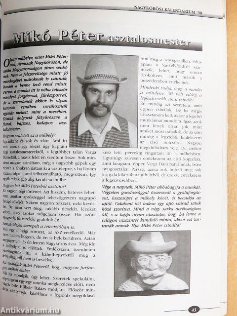 Nagykőrösi Kalendárium 1998