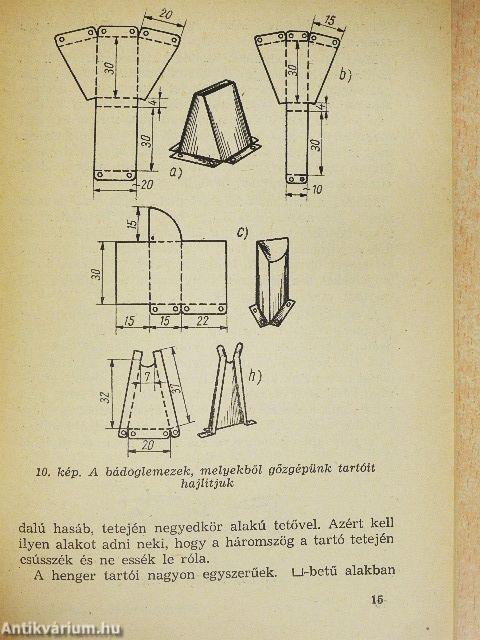 Kis gőzgépek házi készítése