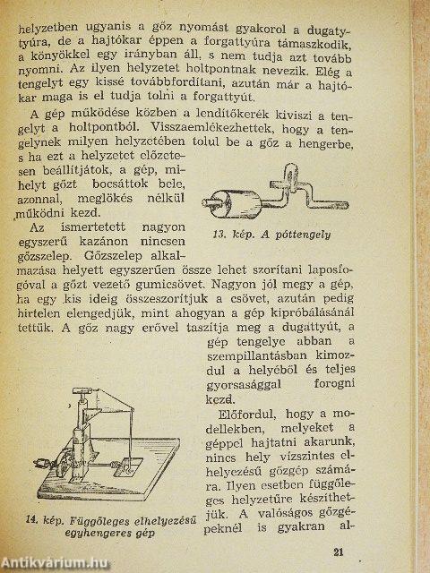 Kis gőzgépek házi készítése