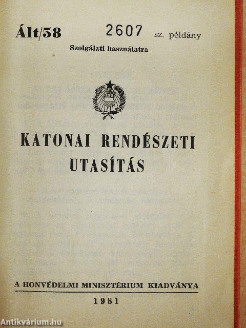Katonai rendészeti utasítás
