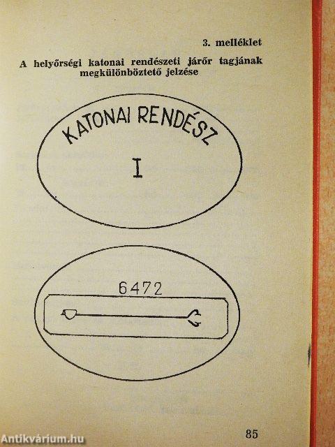 Katonai rendészeti utasítás