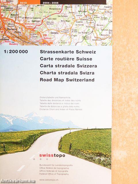 Strassenkarte Schweiz/Carte routiére Siusse/Carta stradale Svizzera/Charta stradala Svizra/Road Map Switzerland