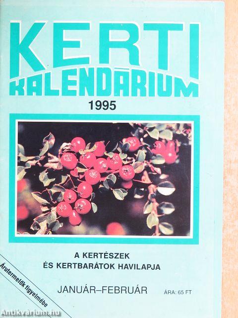Kerti Kalendárium 1995. január-február
