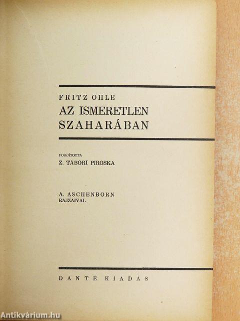 Az ismeretlen Szaharában