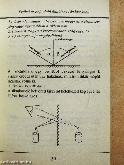 Fizikai összefoglaló általános iskolásoknak
