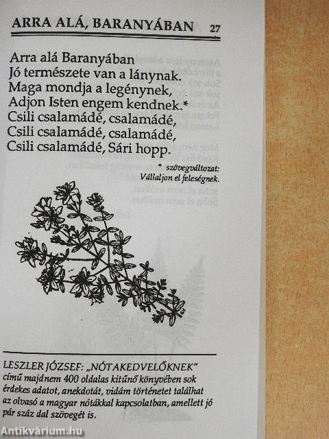 Szállj nóta, szállj...