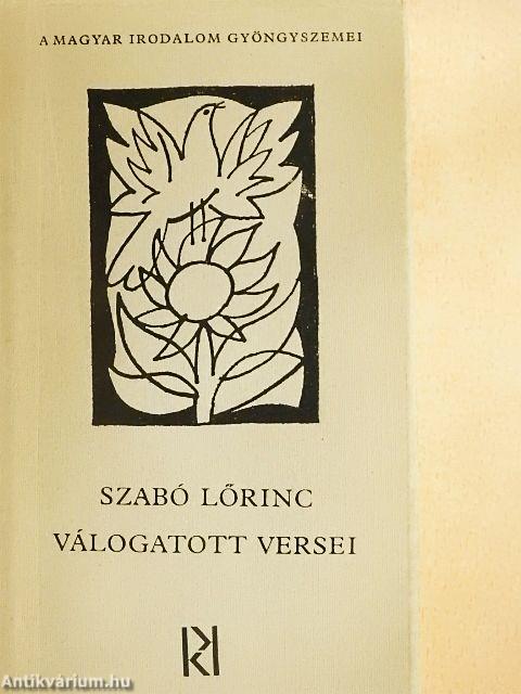 Szabó Lőrinc válogatott versei