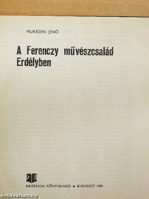 A Ferenczy család Erdélyben