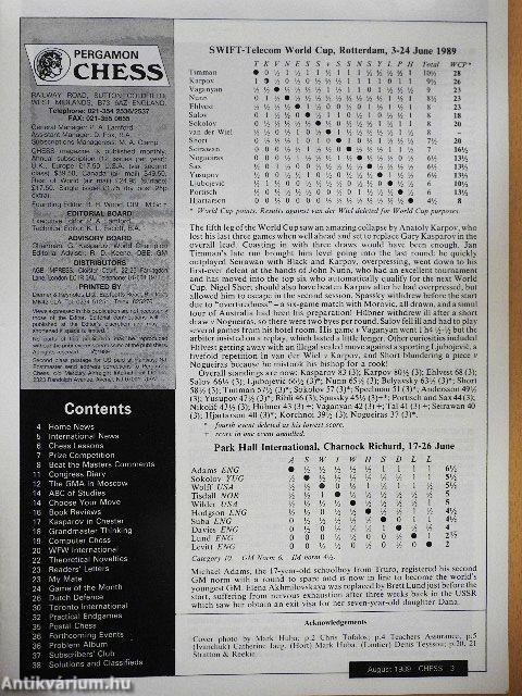 Pergamon Chess August 1989