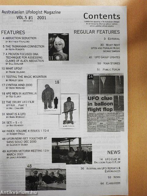 The Australasian Ufologist Magazine 1/2001