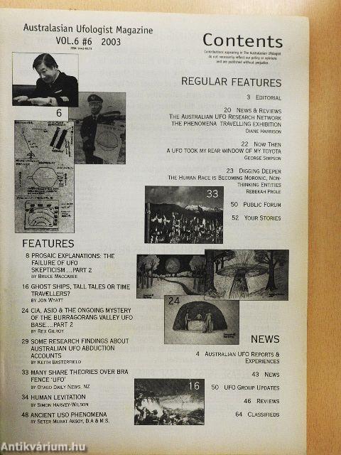 The Australasian Ufologist Magazine 6/2003
