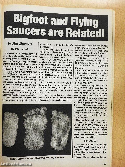 Unsolved UFO Sightings and Other Unexplained Mysteries Fall 1996