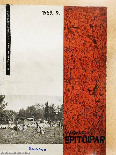 Magyar Építőipar 1959. szeptember