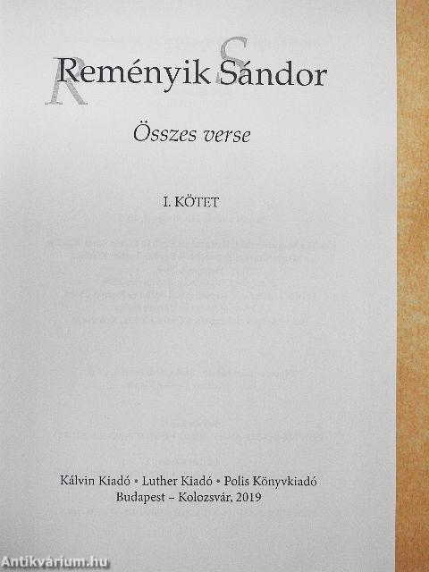 Reményik Sándor összes verse I-II.