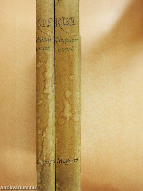 Prózai írások/Válogatott versek