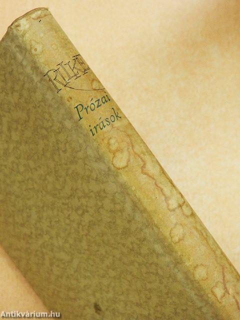 Prózai írások/Válogatott versek