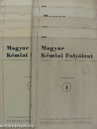 Magyar Kémiai Folyóirat 1959. január-december 