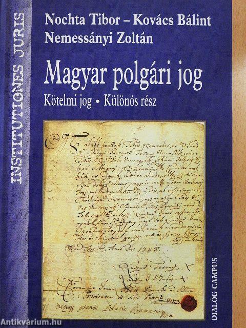 Magyar polgári jog - Kötelmi jog