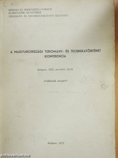 A magyarországi tudomány- és technikatörténet konferencia