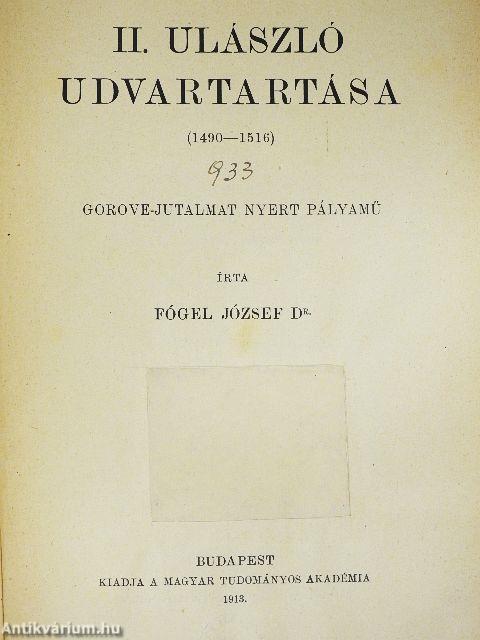 II. Ulászló udvartartása