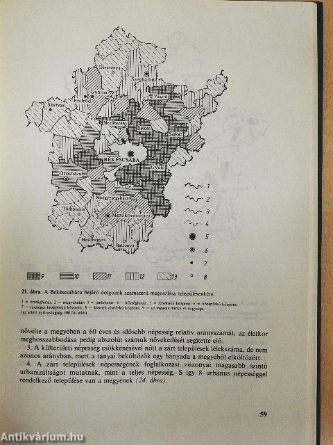 Békéscsaba, Békés, Gyula és tanyavilágának településmorfológiája