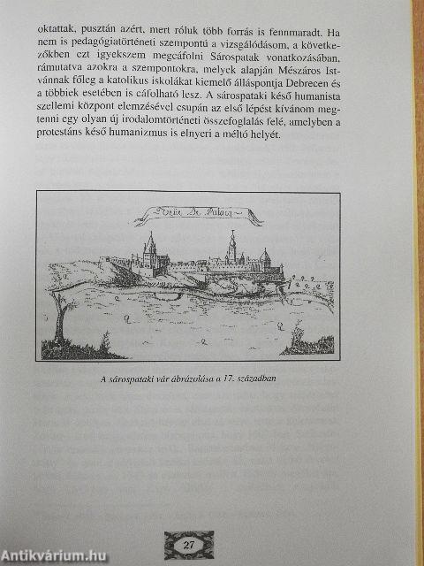 A késő humanizmus irodalma Sárospatakon