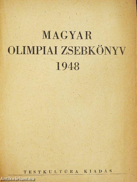 Magyar olimpiai zsebkönyv 1948