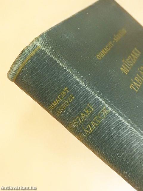 Műszaki táblázatok