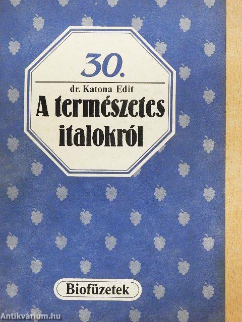 A természetes italokról