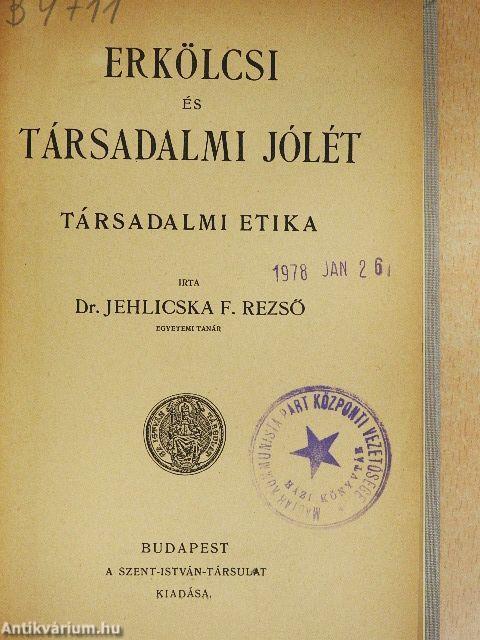 Erkölcsi és társadalmi jólét