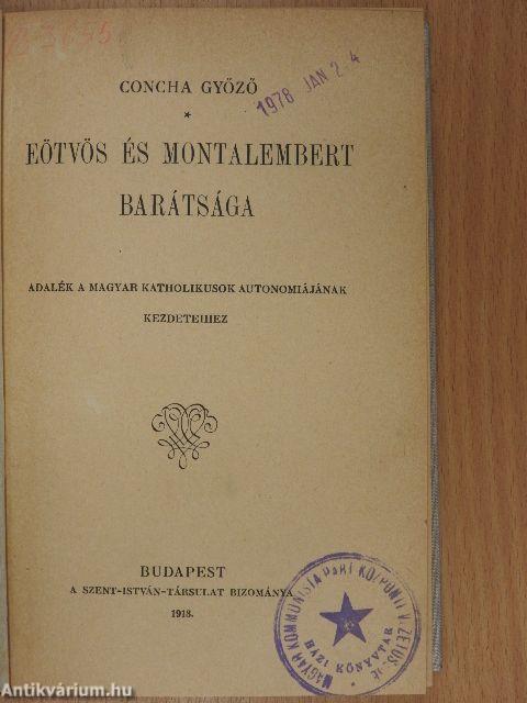Eötvös és Montalembert barátsága