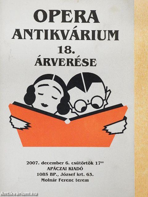 Opera Antikvárium 18. árverése