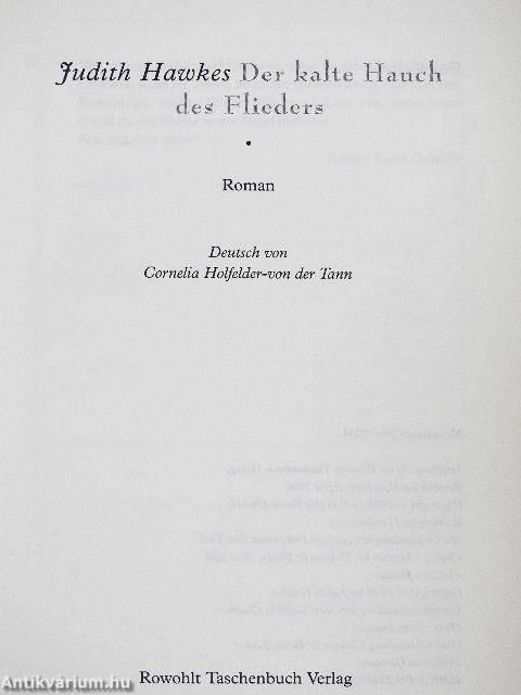 Der kalte Hauch des Flieders