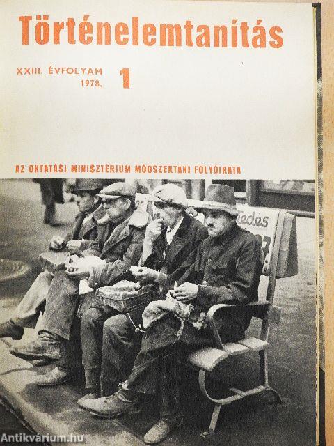 Történelemtanítás 1978. (nem teljes évfolyam)