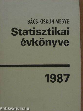 Bács-Kiskun megye statisztikai évkönyve 1987