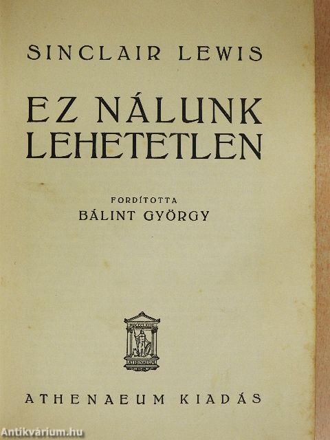 Ez nálunk lehetetlen