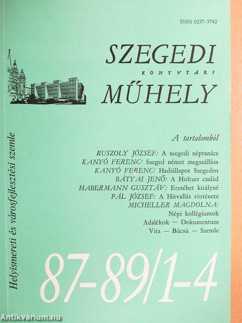 Szegedi könyvtári műhely 1987-1989/1-4.