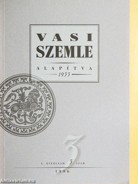 Vasi Szemle 1996/3.
