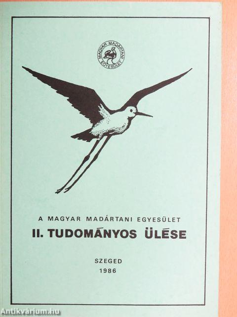 A Magyar Madártani Egyesület II. Tudományos Ülése