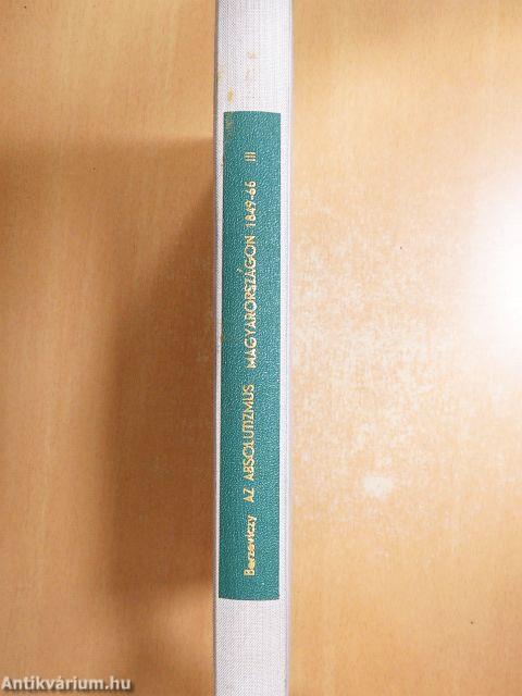 Az absolutismus kora Magyarországon III. (töredék)