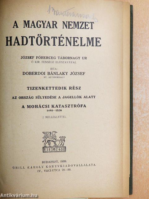 A magyar nemzet hadtörténelme XII.