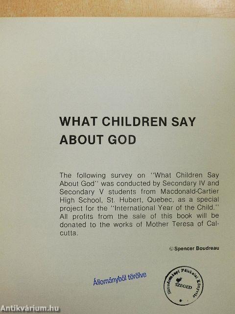 What children say about God