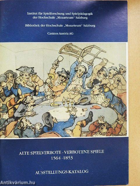 Alte Spielverbote - Verbotene Spiele 1564-1853