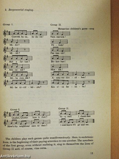 Teaching of Polyphony, Harmony and Form in Elementary School