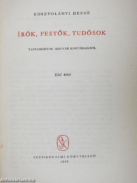Írók, festők, tudósok I-II.