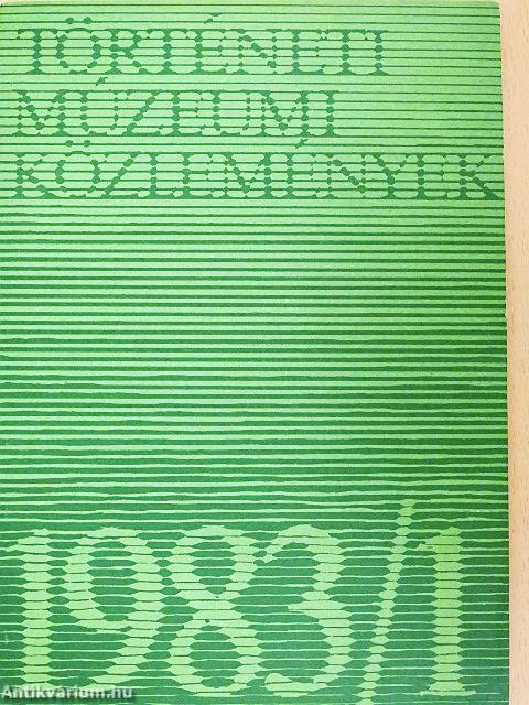 Történeti Múzeumi Közlemények 1983/1.